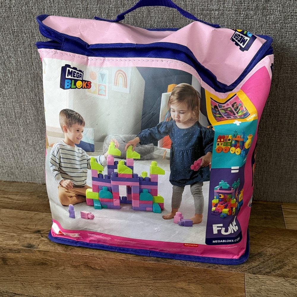 Mega Bloks Pink and Purple Building Blocks Set